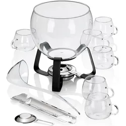 Kela Feuerzangenbowle, Fondue Set, Transparent