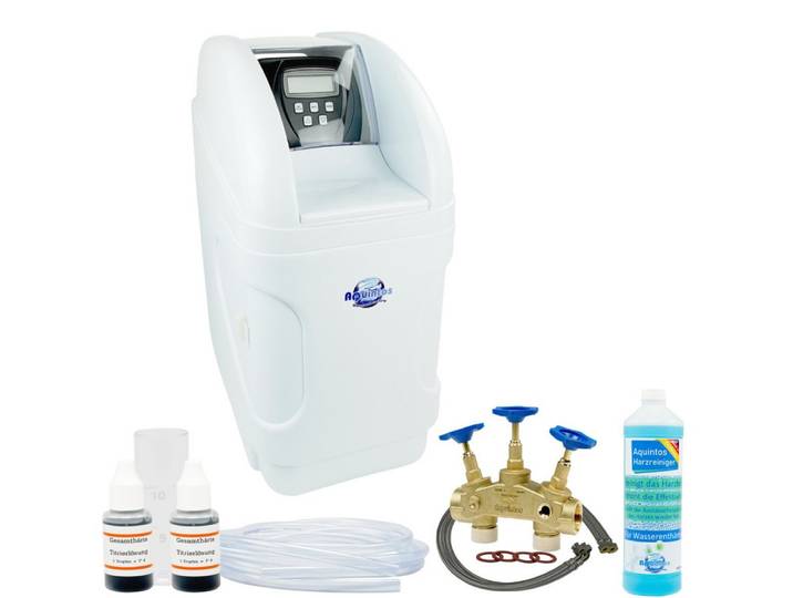 Aquintos Wasseraufbereitung Wasserhahn-Wasserfilter MKC40 TOP-Line Entkalkungsanlage (Set1), Vollautomatische Anpassung an den Wasserverbrauch