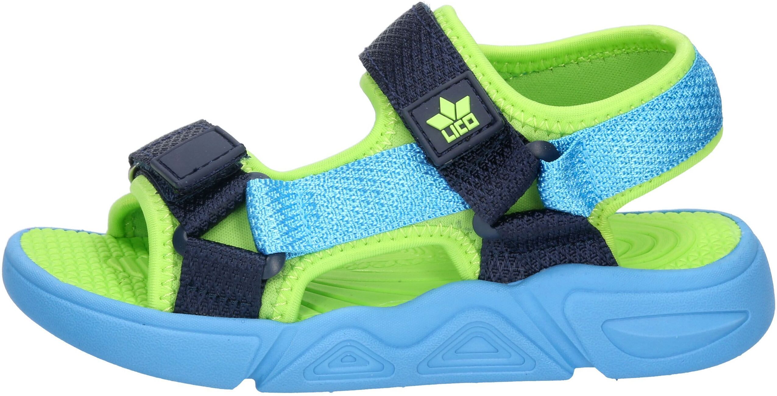 Sandale LICO "Sandale Aydin V", Mädchen, Gr. 36, blau, Synthetik, Schuhe Sandale blau 36