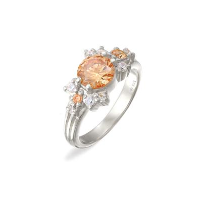 Silberring ELLI PREMIUM "Ring Cocktail Statement Zirkonia 925 Silber" Gr. 54, silber, Fingerringe, Damen, 54, Silber 925 (Sterlingsilber), Silberring