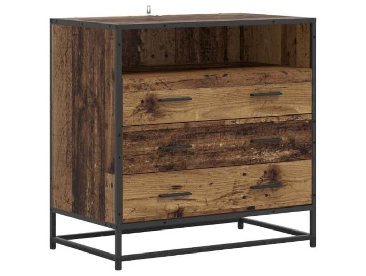 RJPLMFV Schrank mit 3 Schubladen, Holz, 70 x 41 x 70 cm Wandmontage, wendbare Tür, kompakte Aufbewahrung, einfache Pflege, minimalistischer Stil
