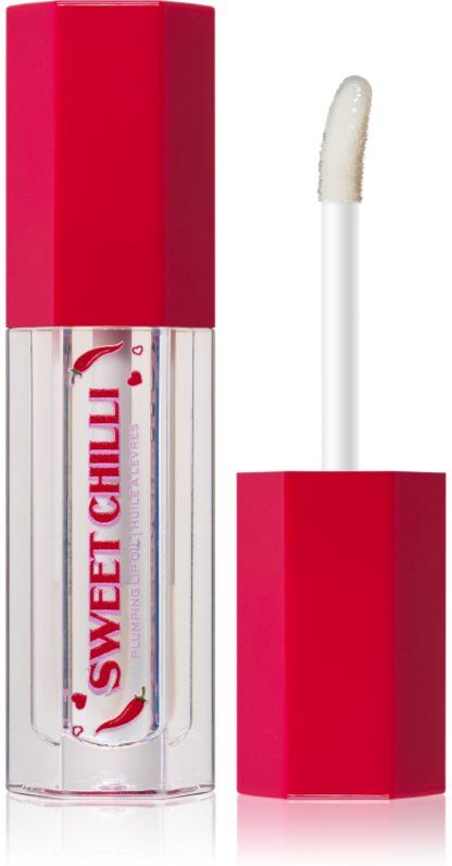 I Heart Revolution Sweet Chilli Plumping lip oil with magnifying effect shade Clear 4 ml