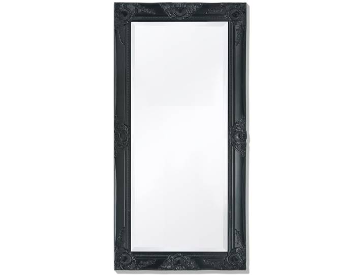 Miroir mural de Style baroque 100x50 cm, noir, décoration de maison, chambre à coucher, miroirs décoratifs