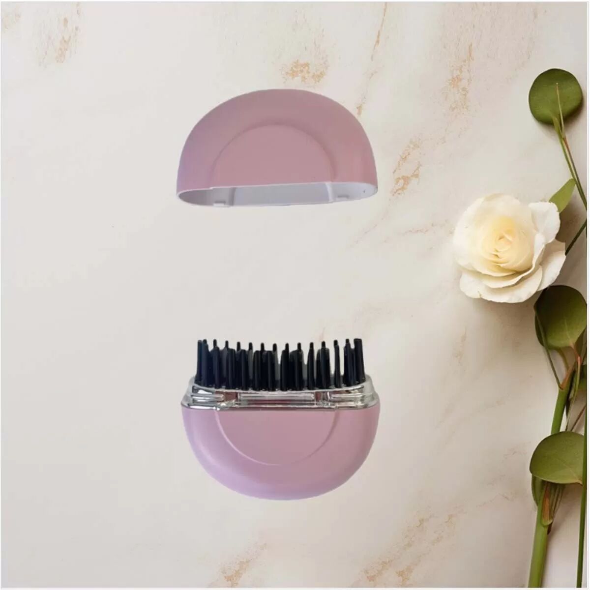 INF Mini Kabellose Haarglättungsbürste - Tragbarer & Wiederaufladbarer Styling Kamm