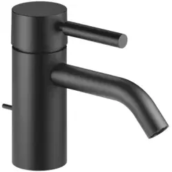 Dornbracht Meta Einhebelmischer 33501660-33 mit Ablaufgarnitur, Ausladung 125mm, schwarz matt