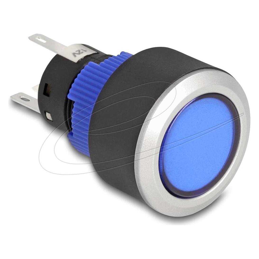Delock Drucktaster vorstehend zum Einbau 22 mm 5 x Lötanschl (22049)