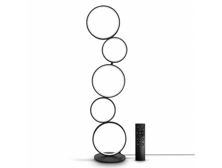 Lampadaire led réglable 36w cct en aluminium noir h117 cm