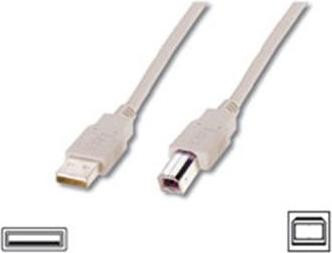 LogiLink CU0009 USB 2.0 kabel USB-A naar USB-B, 5,0 meter, grijs