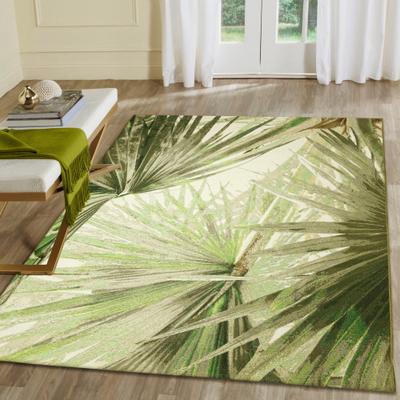 Liora Manne Lush Decor Marina Palm Fan Indoor/Outdoor Rug