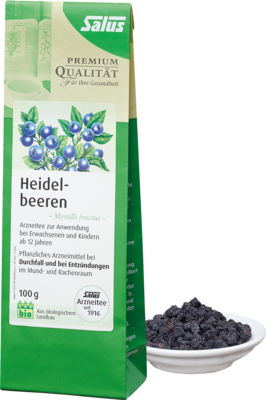 SALUS Pharma GmbH HEIDELBEEREN ARZNEITEE Myrtilli fructus Bio Salus 100 g 03424930