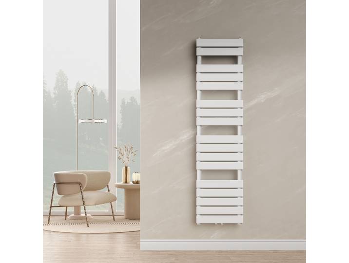 Handtuchheizkörper 'Voss' Weiß 160x40cm Lamellen