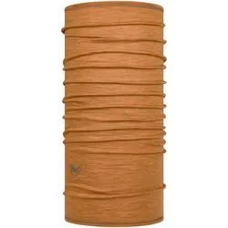 BUFF Lightweight Merinowolle Multifunktionstuch solid mustard