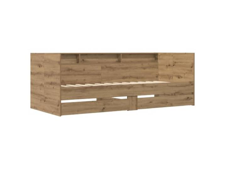 KTHLBRH Daybed mit Schublade Eiche Kunsthandwerk aus mehrschichtigem Holz Rustikales Design, 110 kg Kapazität, einfache Wartung, Verwendung im Innenbereich, Montage erforderlich