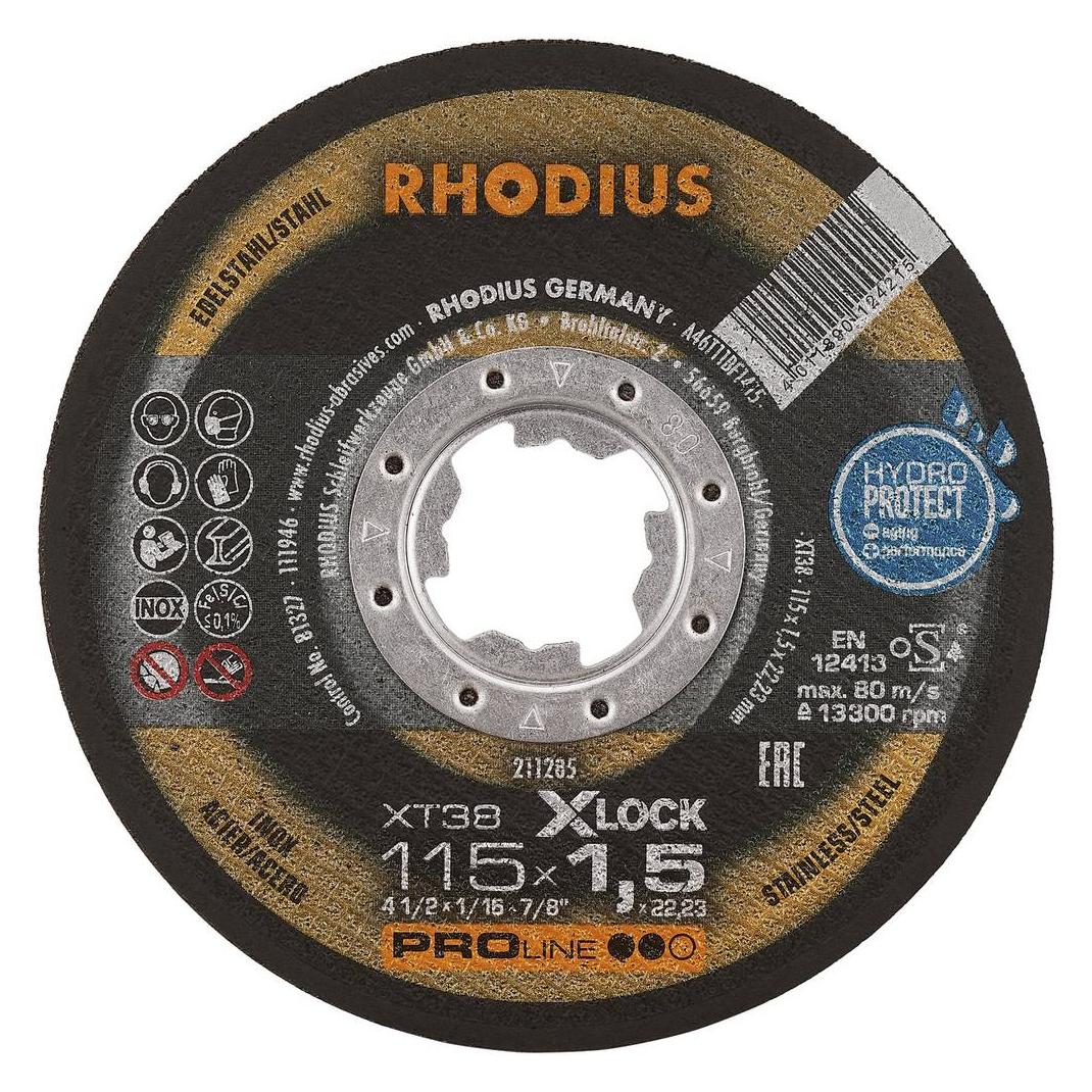 Rhodius PROline XT38 X-LOCK Extradünne Trennscheibe 115 x 1,5 x 22,23 mm (78513011)