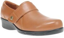 Women's Wallis Slip-On Flat by Propet in Caramel (Size 9.5 XXW)