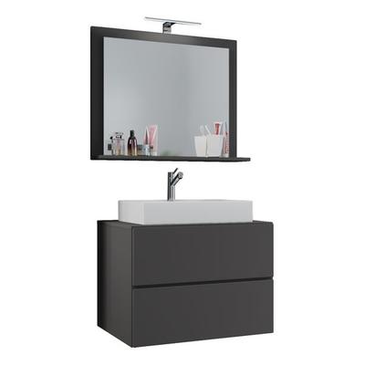 3-tlg. Waschplatz Waschtisch Lendas M Schublade