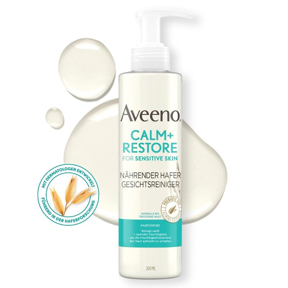 Kenvue Germany GmbH (OTC) Aveeno Calm+ Restore Nährender Hafer Gesichtsreiniger 19342915