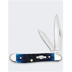 Case, Mehrzweckmesser, Messer Rogers Peanut SS Blau Knochen