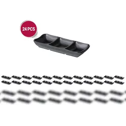 Stylepoint - 24x Dreifache Dip-/Saucenschale - MST-BL007 - 19x8x3,1cm - Asia