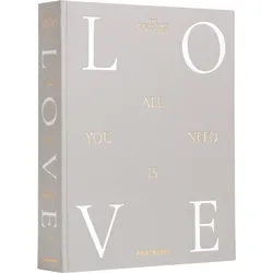 Printworks All You Need is Love Fotoalbum, grau