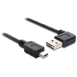 Delock USB-Kabel USB 2.0 USB-A Stecker, USB-Mini-B Stecker 0.50 m Schwarz beidseitig verwendbarer Stecker 85175