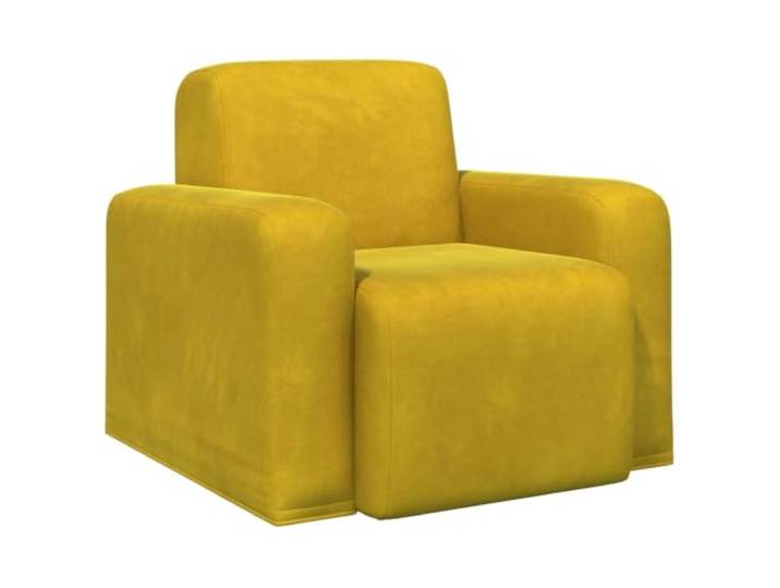 Makastle Sessel Gelb Samt
