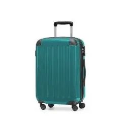 Alex - Handgepäck Koffer, Hartschale Türkis glanz, TSA, 55 cm, 42 Liter