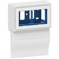 GGK 114309 Leerdose 4D Berliner-Profil 20x80mm-D2, universell, für zwei Geräte 45x45 mm, weiß 4D 20x80-D2 4D20x80D2  - 14 Stück