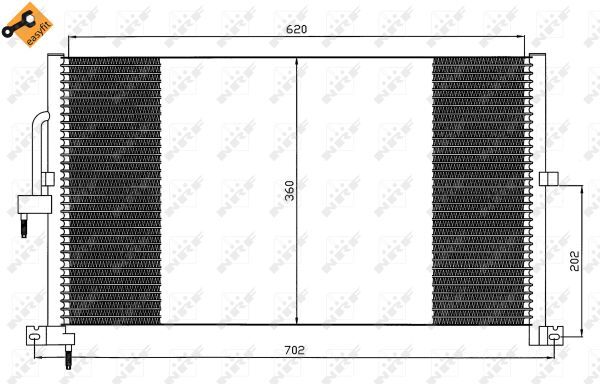 Nrf Kondensator, Klimaanlage Easy Fit 35603 Für Jaguar