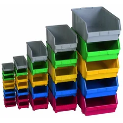 HÜNERSDORFF Plastikbox 1A Qualität Nr. 6543 Gr. 4 B200xH150xT335/300mm blau