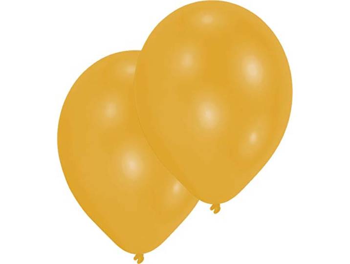 Amscan 9904945 50 latex ballonnen metallic, goud