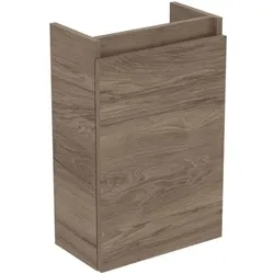 Ideal Standard Eurovit Plus Möbel-Handwaschbecken-Paket R0570Y9 Nussbaum geflammt, 37x21x67cm, Hahnloch links