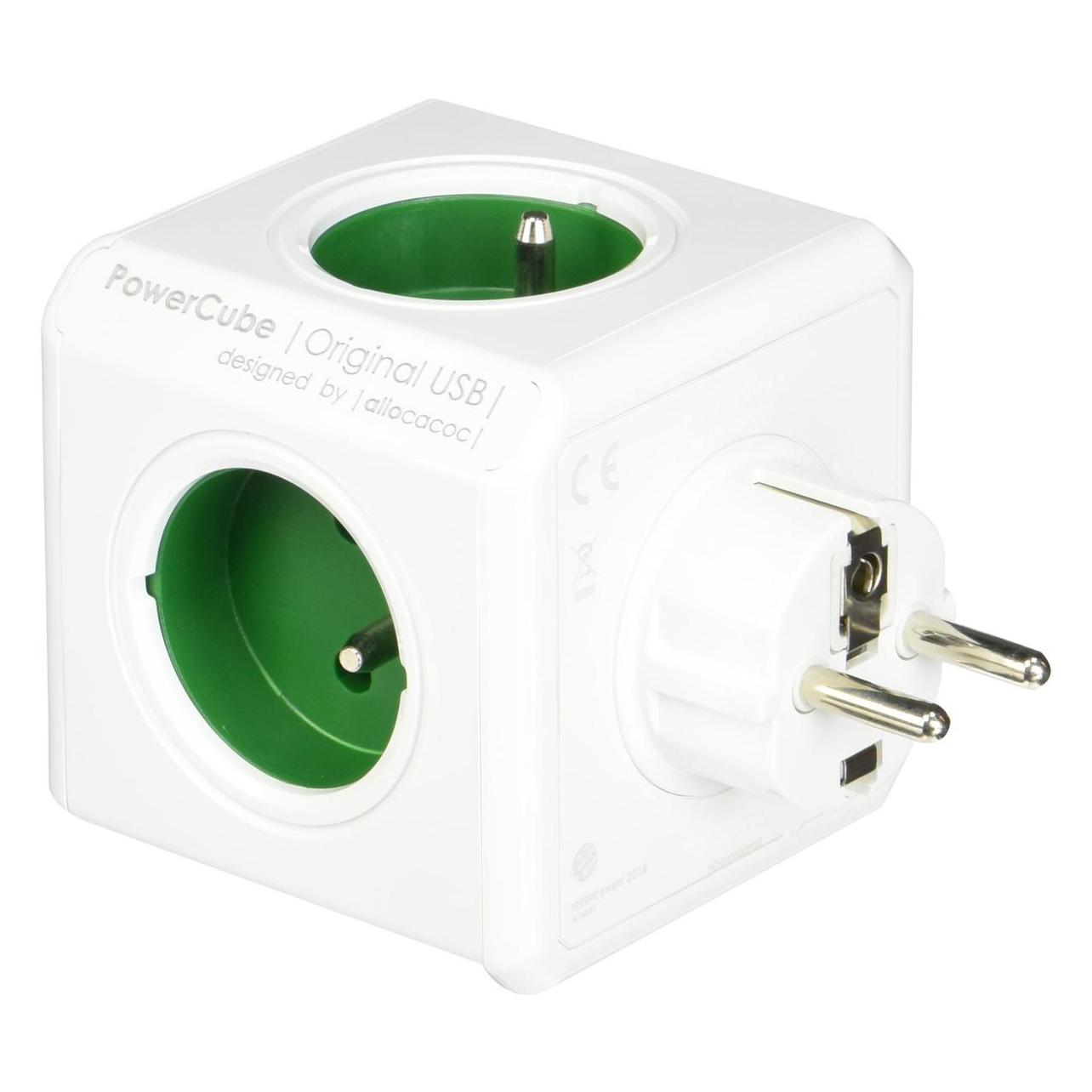 Allocacoc PowerCube Original USB Type E (PowerCube USB GREEN 2202) (4x) (2202GN/FROUPC)