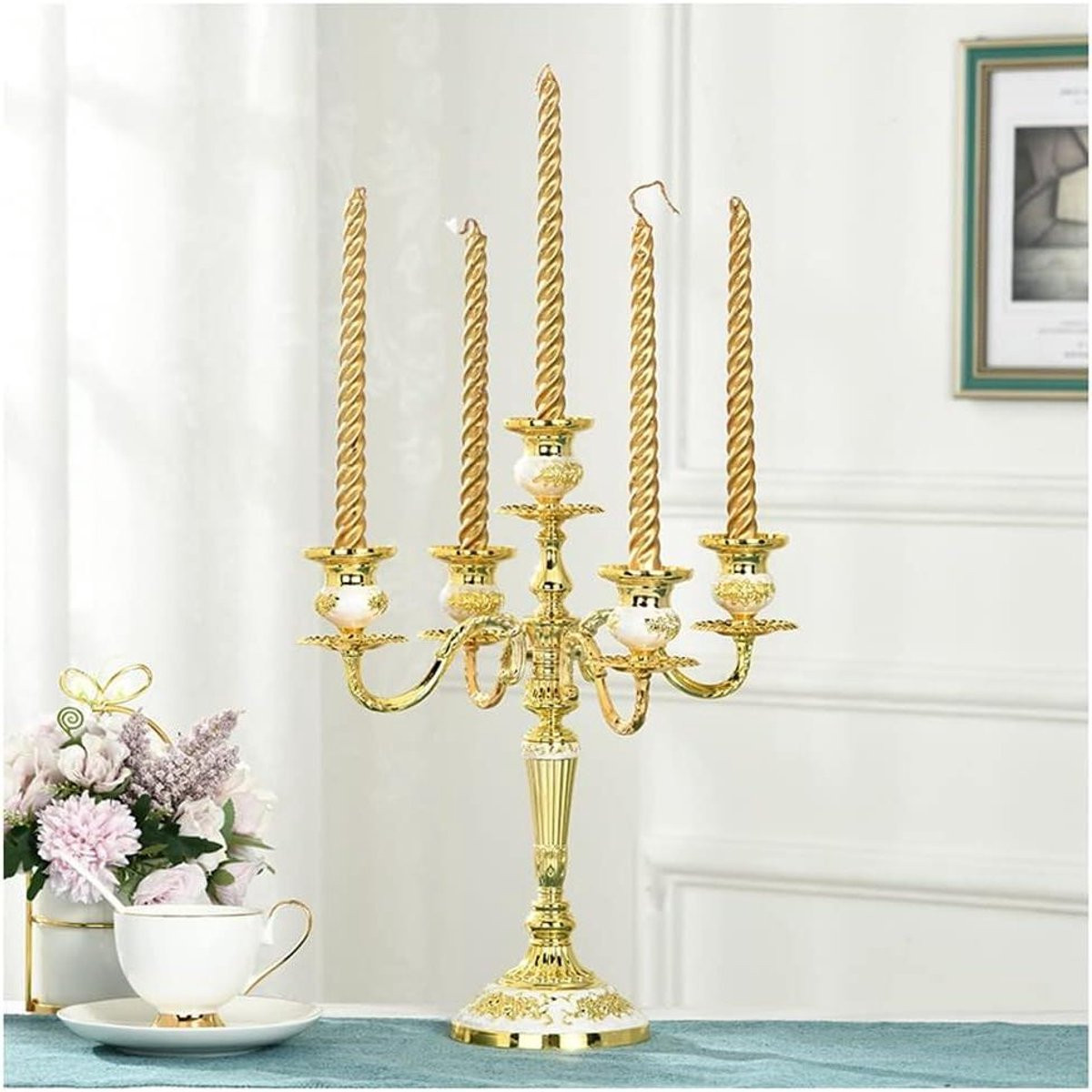 Metalen Kandelaar Kaarsenhouder Decoratie 1800 Gram