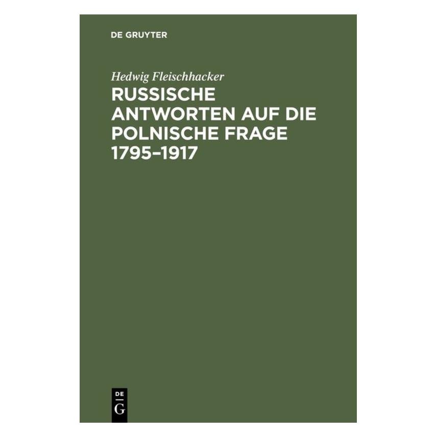 De Gruyter Fleischhacker:Russische Antworten auf d (67827447)