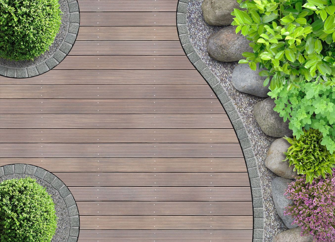 Weitere Terrassendiele Bangkirai 396 x 14,5 x 2,5 cm grob/fein unbehandelt