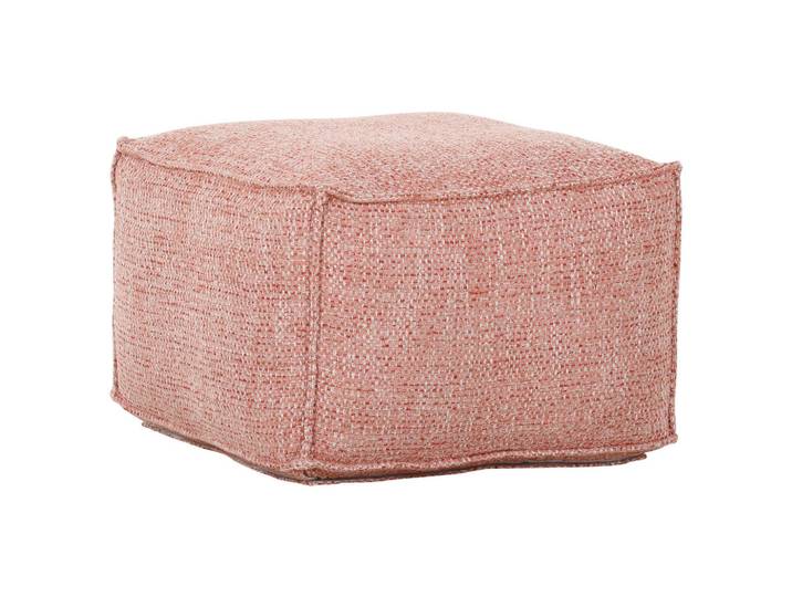 Hocker, Rot, 65x65x45 cm, Textil, Quadratisch & Stoffauswahl, CARRYHOME