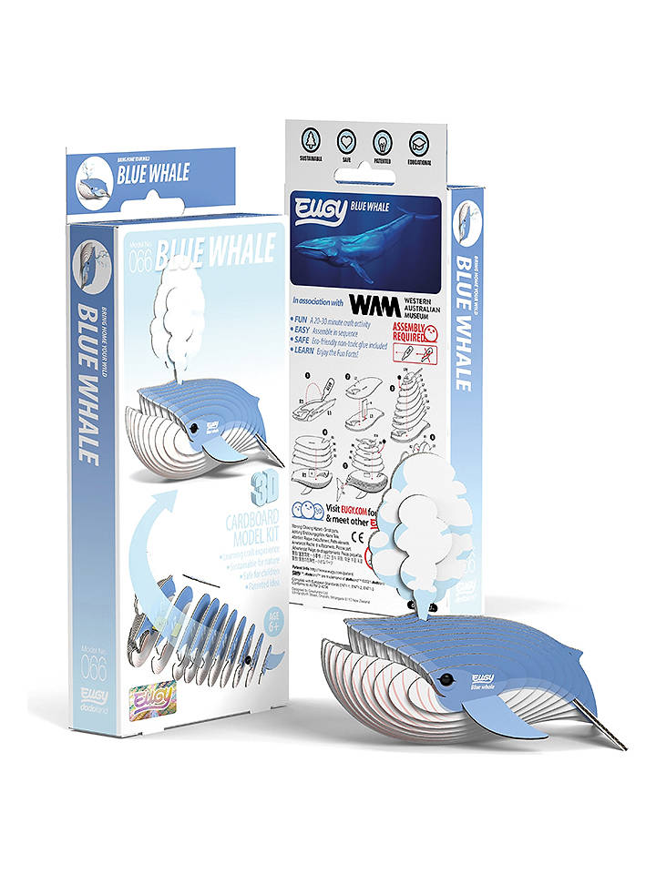 Eugy 3D-Bastelset "Blauwal" - ab 6 Jahren - onesize