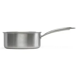 Livoo Kochtopf aus Edelstahl 18 cm, Pfanne + Kochtopf, Silber