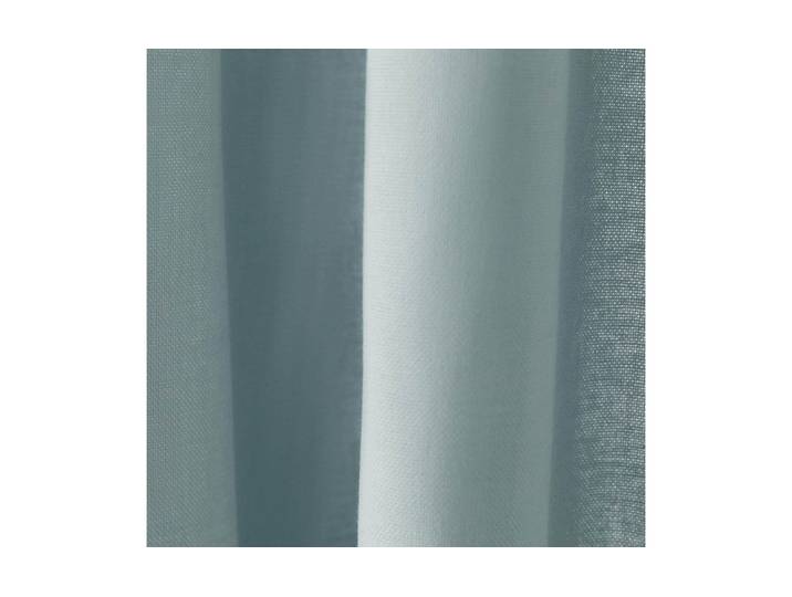Vorhang URBANARA Solana , blau (graugrün), B:140cm H:320cm, Leinenstruktur, Baumwolle, Gardinen, Vorhang