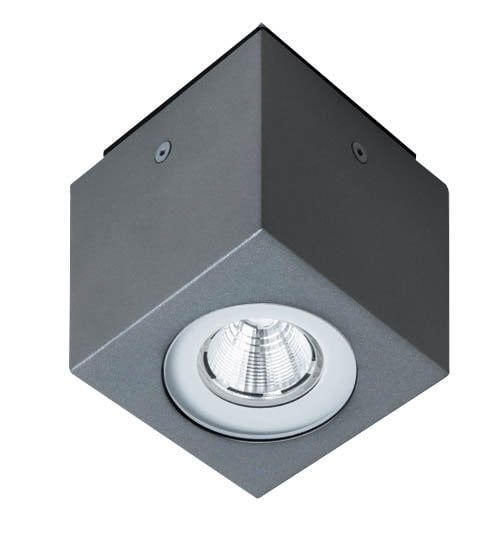 Franssen Plound Led plafondspot 15W - 3000K - Antraciet - Diameter: 10 cm