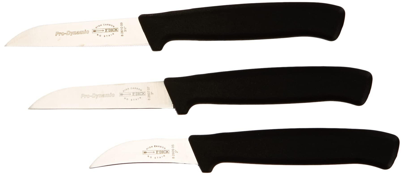 Dripio 3-delige keukenmes set met messen van 9 cm, 7 cm en 5 cm