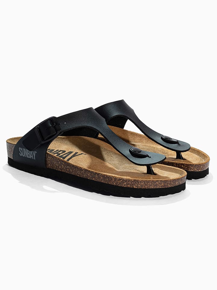 Sunbay Zehentrenner "Camelia" in Schwarz - 37