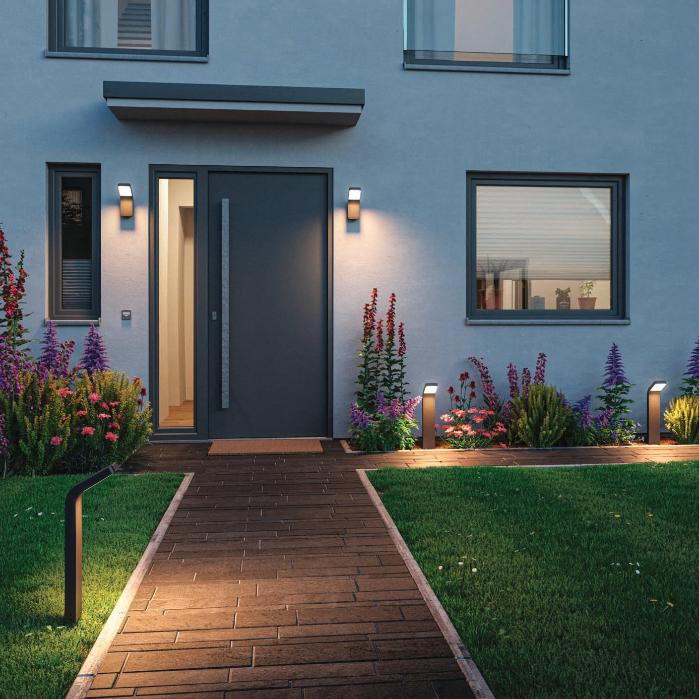 Paulmann - Outdoor Kulma 9W LED Wall Light in Anthracite