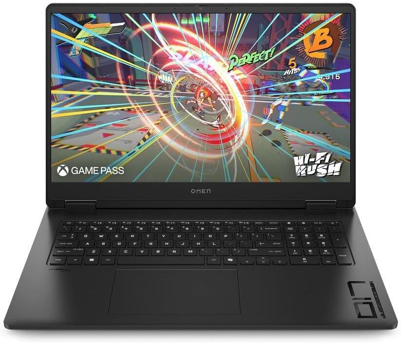 HP Omen 17-db1000na 17.3Inch Gaming Laptop AMD Ryzen AI 7 350 16GB RAM 1TB SSD Nvidia GeForce RTX 5060 Full HD Display Windows 11 Home - Black, Used - Very Good