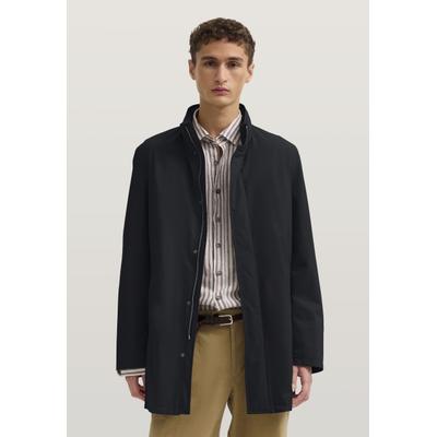 Kurzmantel BUGATTI "DynamicSeries", Herren, Gr. 54, schwarz (390, marine), 100% Polyester, unifarben, normal, Mäntel Kurzmantel, aus wasserfestem, PFC-freiem Stretchmaterial