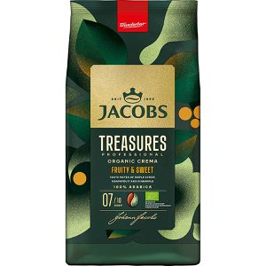 Jacobs Kaffee Professional Treasures Organic Crema, BIO, ganze Bohnen, 100% Arabica, 1 kg