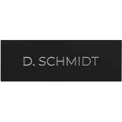 DoorBird D11x Namensschild für eine Ruftaste, individuelle Gravur – Graphitschwarz