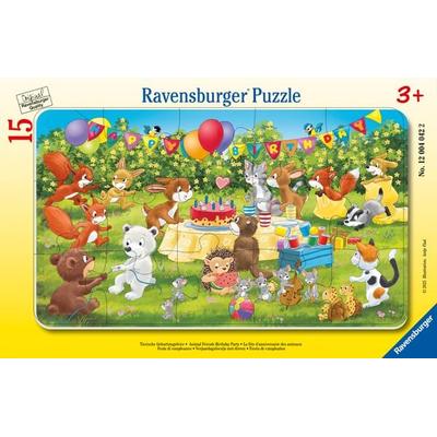 Kinderpuzzle 15 Teile - Tierische Geburtstagsfeier