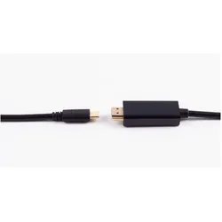Shiverpeaks -BASIC-S--Displayportkabel-USB Typ C Stecker auf Displayport Stecker, 8K60Hz, 1,0m (1 m), Videokabel, Schwarz